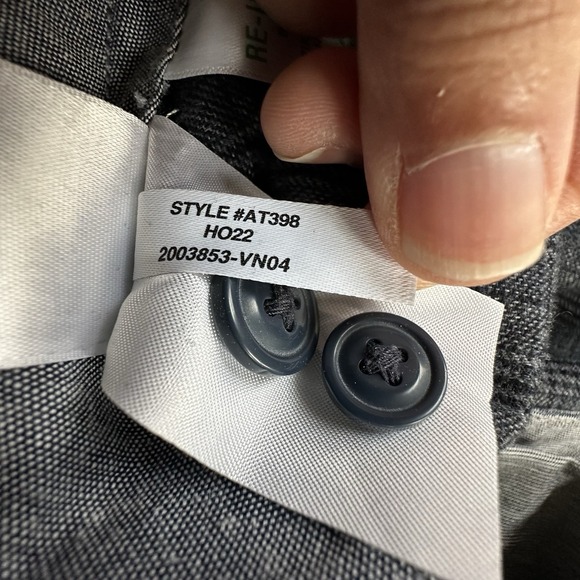 J. CREW Men's 484 Slim Fit Brushed Twill Plaid Pants Size 34 X 28 Dark Gray - Picture 10 of 12